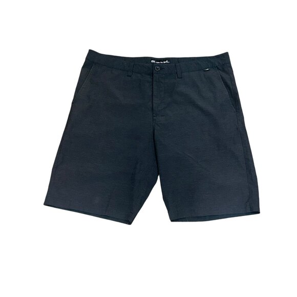 Travis Mathew Golf 10" Shorts Quick Dry‎ Performance Size 38 Charcoal Black - Picture 1 of 7
